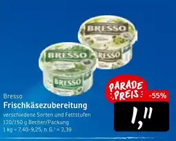 KONSUM Bresso Frischkäsezubereitung Angebot