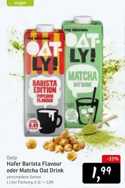 KONSUM Oatly Hafer Barista Flavour oder Matcha Oat Drink Angebot