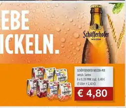 Getränke Quelle Schöfferhofer weizen-mix Angebot