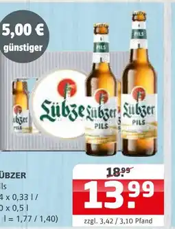 Getränke Quelle Lübzer pils Angebot
