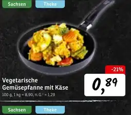 KONSUM Vegetarische Gemüsepfanne mit Käse Angebot