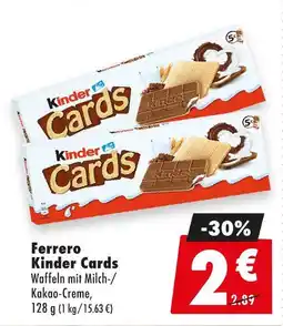 Mäc Geiz Ferrero kinder cards Angebot