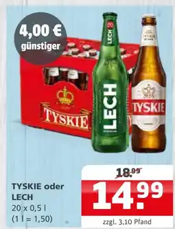 Getränke Quelle Tyskie Angebot