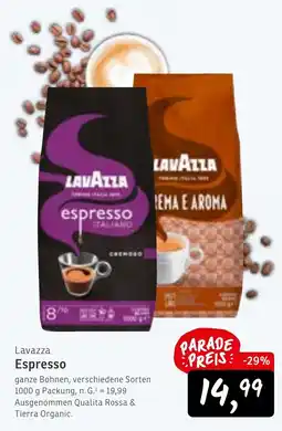 KONSUM Lavazza Espresso Angebot