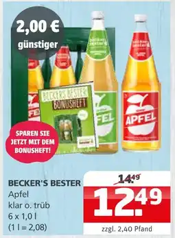 Getränke Quelle Becker's bester apfel Angebot