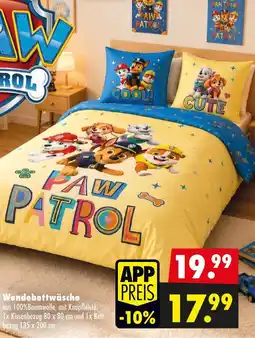 Mäc Geiz Paw patrol wendebettwäsche Angebot