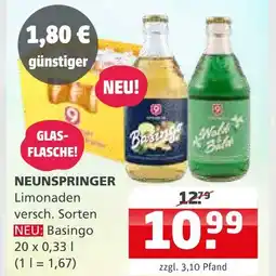 Getränke Quelle Neunspringer basingo Angebot