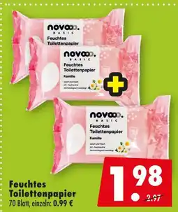 Mäc Geiz Novoo basic feuchtes toilettenpapier Angebot