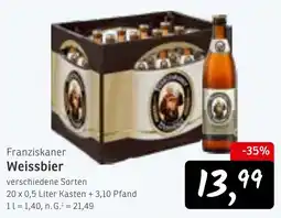 KONSUM Franziskaner Weissbier Angebot