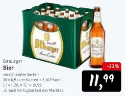 KONSUM Bitburger Bier Angebot