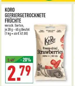 Marktkauf Koro gefriergetrocknete früchte Angebot