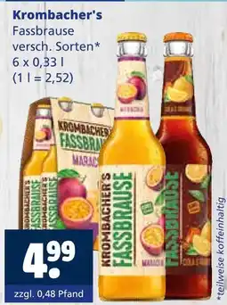 Getränkewelt Krombacher's fassbrause Angebot
