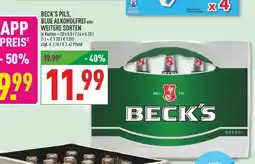 Marktkauf Beck's pils, blue alkoholfrei Angebot