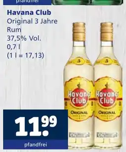 Getränkewelt Havana club original 3 jahre Angebot