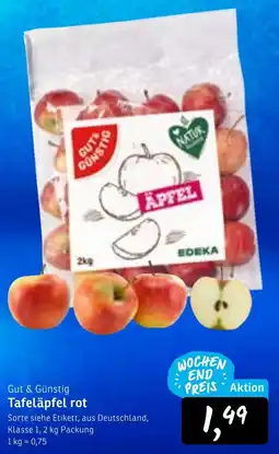 KONSUM Tafeläpfel rot Angebot