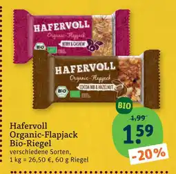 tegut Hafervoll organic-flapjack bio-riegel Angebot