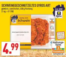 Marktkauf Schweinegeschnetzeltes gyros art Angebot