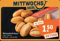 tegut Weizenbrötchen Angebot