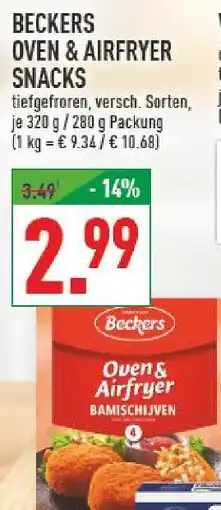 Marktkauf Beckers oven & airfryer snacks Angebot