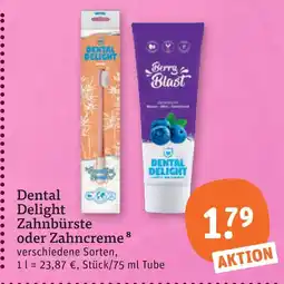 tegut Dental delight zahnbürste Angebot