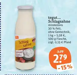 tegut Tegut... schlagsahne Angebot