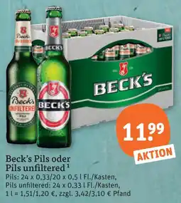 tegut Beck's pils Angebot