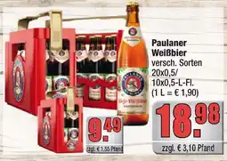 alldrink Paulaner weißbier Angebot