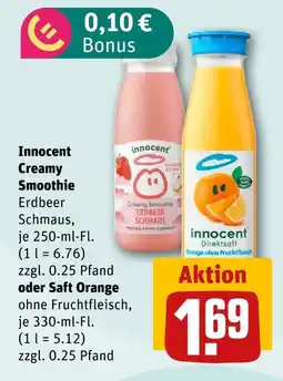 nahkauf Innocent creamy smoothie oder saft orange Angebot