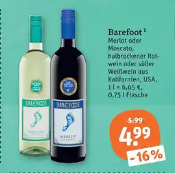 tegut Barefoot merlot Angebot
