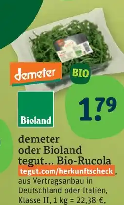 tegut Tegut... bio-rucola Angebot