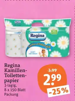tegut Regina kamillen-toilettenpapier Angebot
