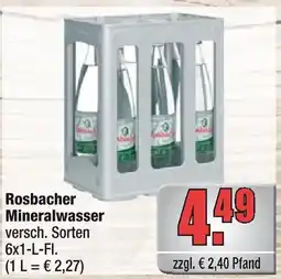 alldrink Rosbacher mineralwasser Angebot