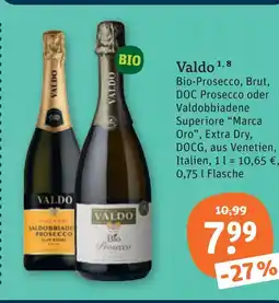 tegut Valdo prosecco Angebot