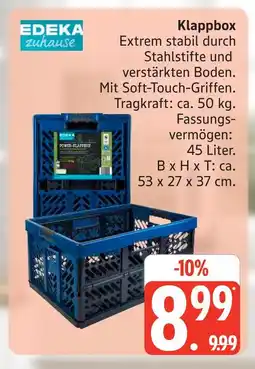 Marktkauf Edeka zuhause klappbox Angebot