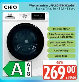 Marktkauf Chiq waschmaschine „pfl80141m3xwga“ Angebot
