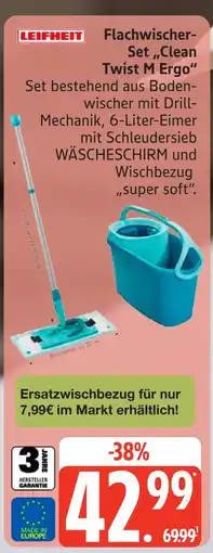 Marktkauf Leifheit flachwischer-set clean twist m ergo Angebot