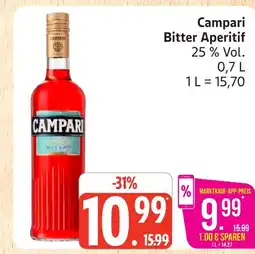 Marktkauf Campari bitter aperitif Angebot