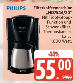 Marktkauf Philips filterkaffeemaschine Angebot