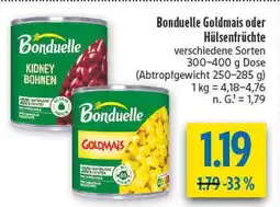 diska Bonduelle goldmais Angebot