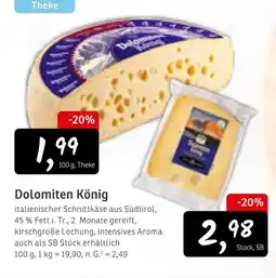 KONSUM Dolomiten könig 100 g Angebot