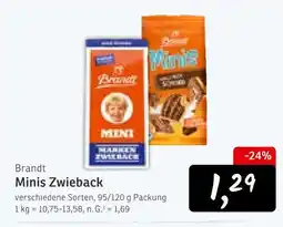 KONSUM Brandt minis zwieback Angebot