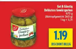 diska Gut & günstig delikatess gewürzgurken Angebot