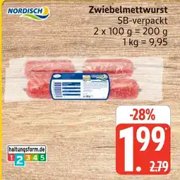 Marktkauf Nordisch zwiebelmettwurst Angebot
