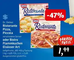 KONSUM Dr. oetker ristorante pizza, piccola oder bistro flammkuchen elsässer art Angebot