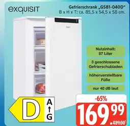 Marktkauf Exquisit gefrierschrank Angebot