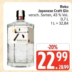 Marktkauf Roku japanese craft gin Angebot
