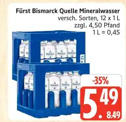 Marktkauf Fürst bismarck quelle mineralwasser Angebot