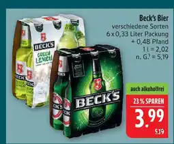 Marktkauf Beck's bier Angebot