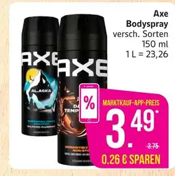 Marktkauf Axe bodyspray Angebot