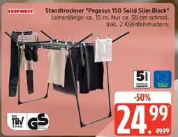 Marktkauf Leifheit standtrockner pegasus 150 solid slim black Angebot